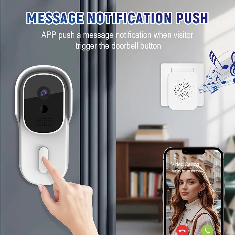 Video Doorbell - Tuya Smart Video Doorbell Two-way Intercom