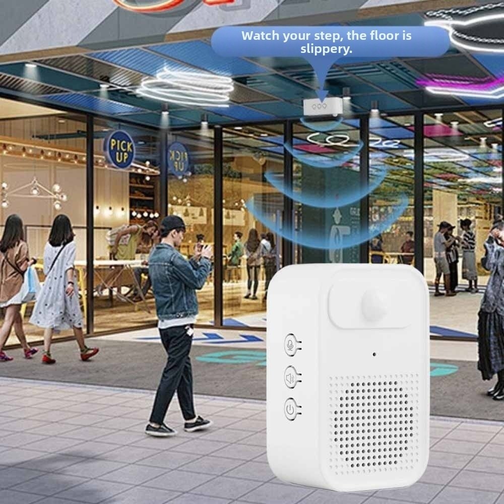 Wireless Door Sensor - Infrared Sensor Welcome Doorbell Recording Function