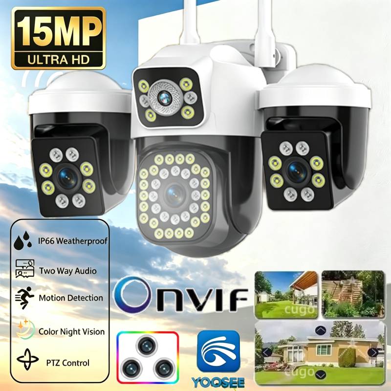 Smart Home Windows App - 15MP Triple Lenses Triple Screens PTZ