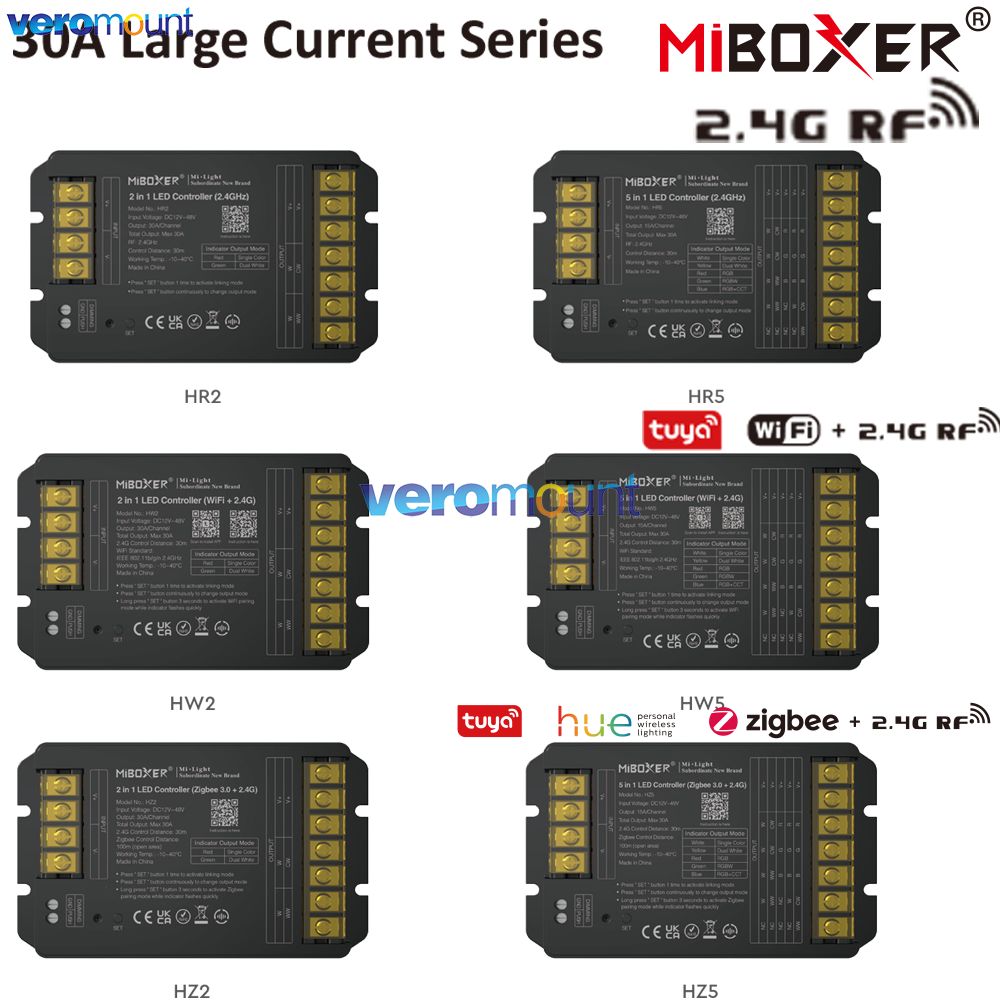Wifi Led Dimmer - MiBoxer HW2 HR2 HZ2 2 in
