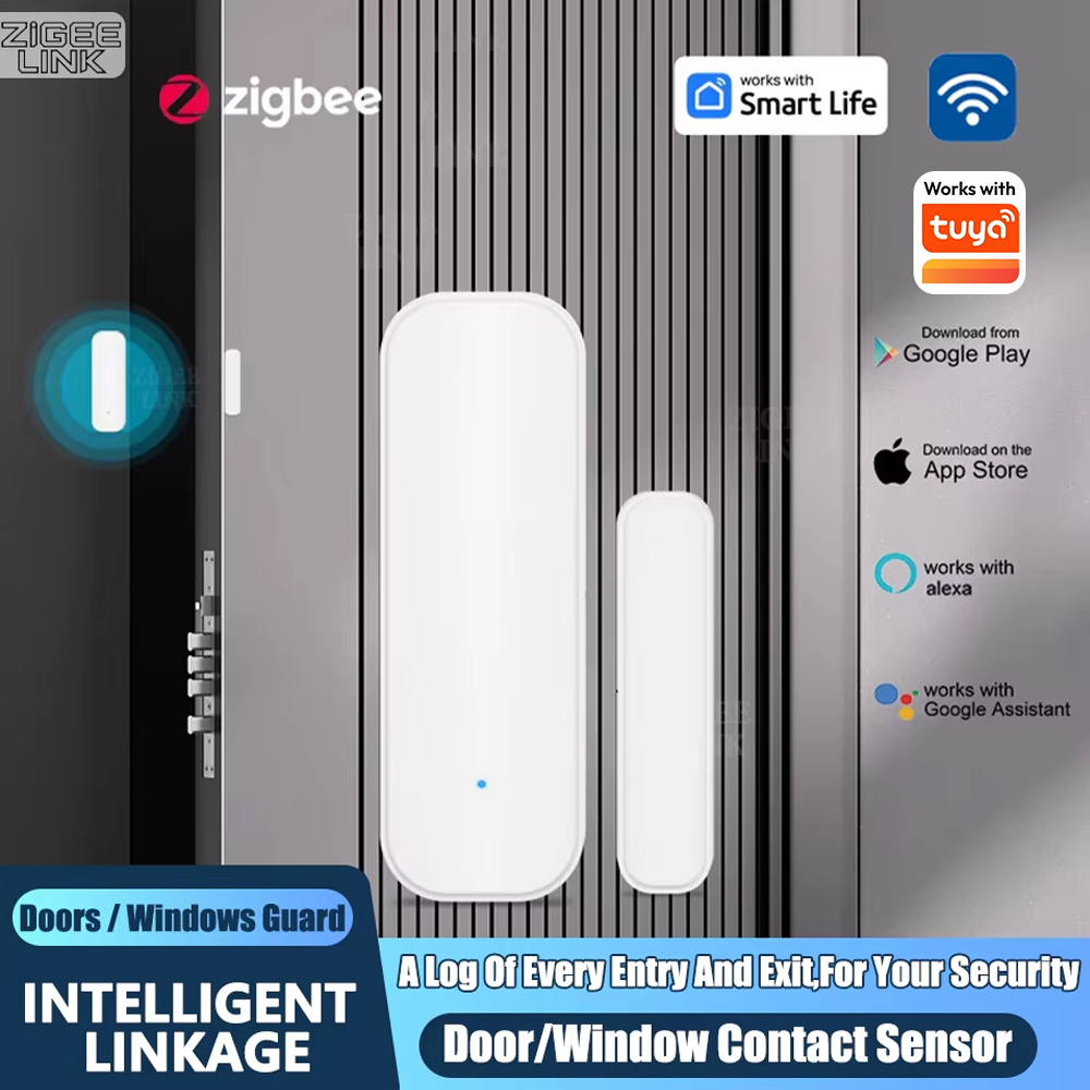Wireless Door Sensor - ZigBee Door Window Sensor Wireless Magnetic