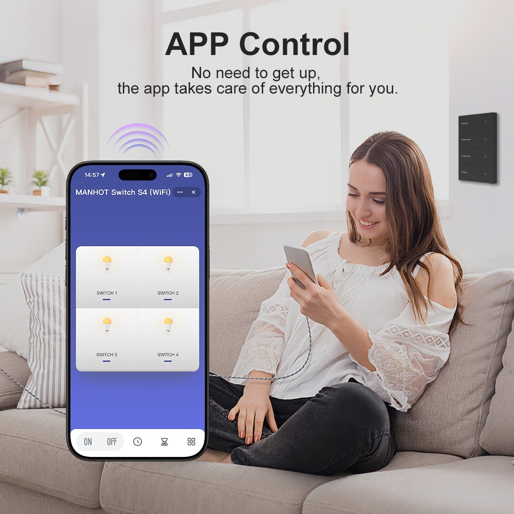 Manhot DIY Name Switch Zigbee  - đánh giá và giá Smart Home Diy