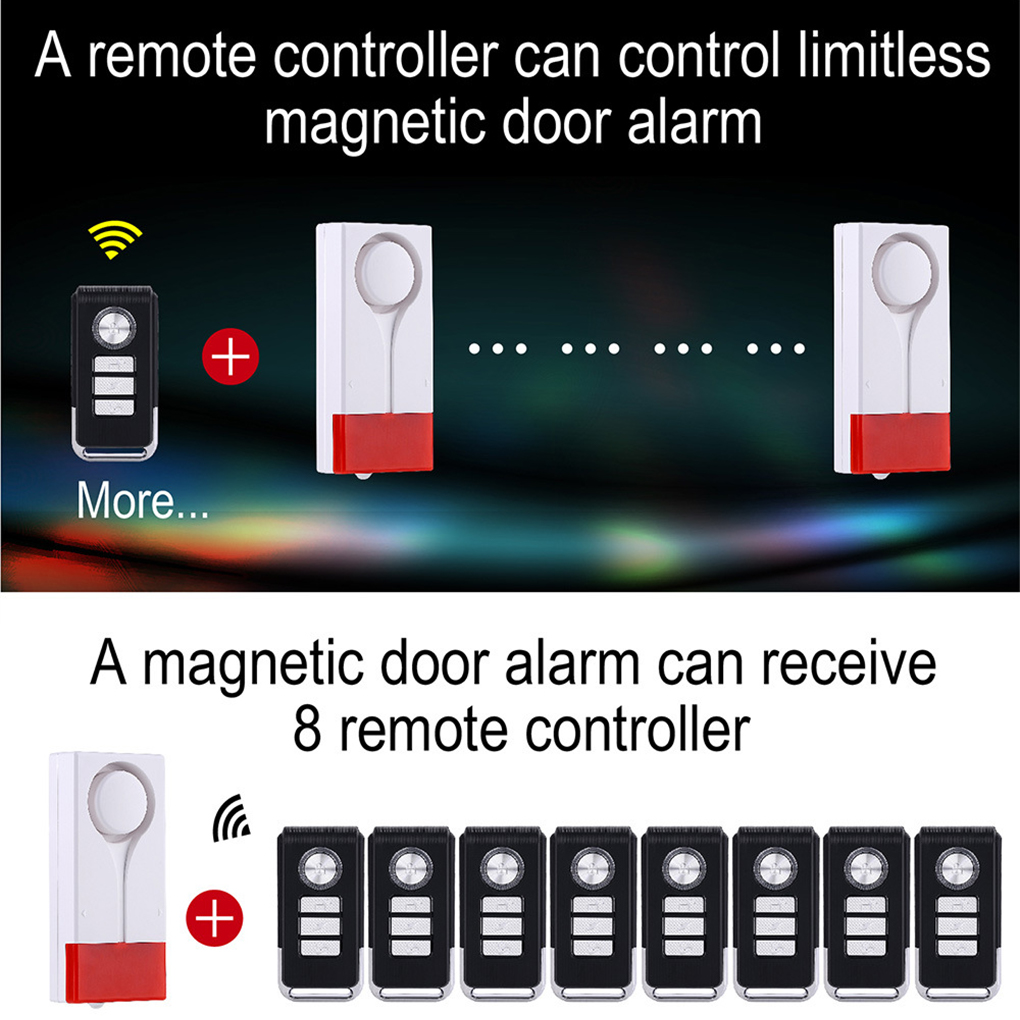 Anti-Theft Alarm 110db Loud Do - đánh giá và giá Wireless Door Sensor