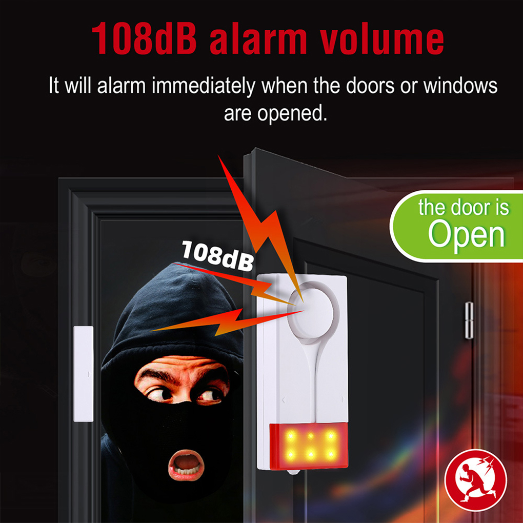 Anti-Theft Alarm 110db Loud Do - đánh giá và giá Wireless Door Sensor