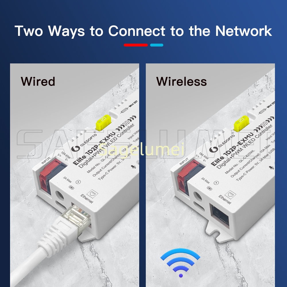 WLED Controller Elite 1D2P-EXM - đánh giá và giá Wifi Led Dimmer