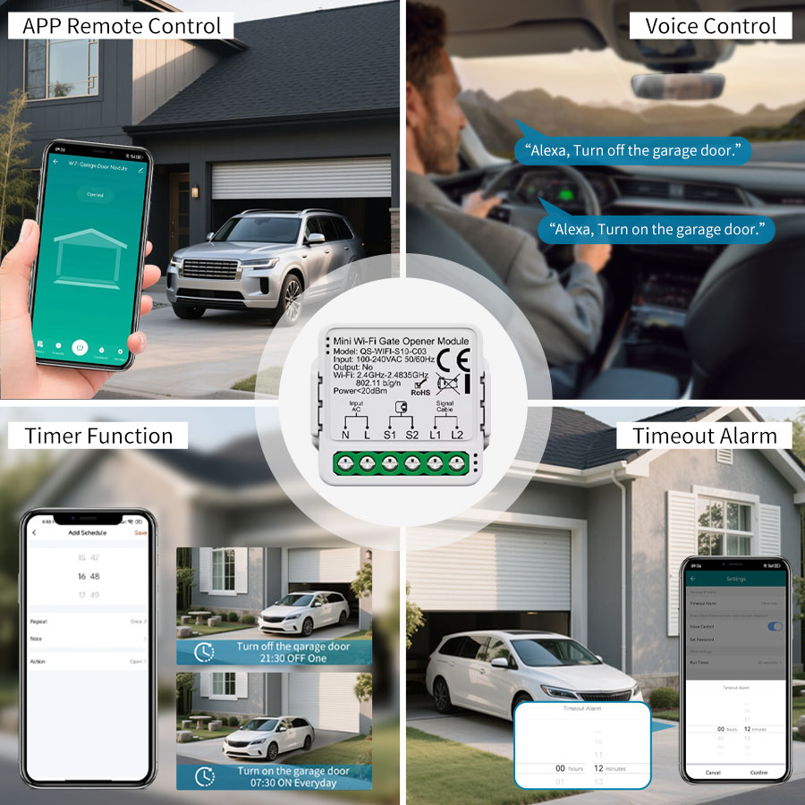 Tuya Smart WiFi or Zigbee Gara - đánh giá và giá Wireless Door Sensor