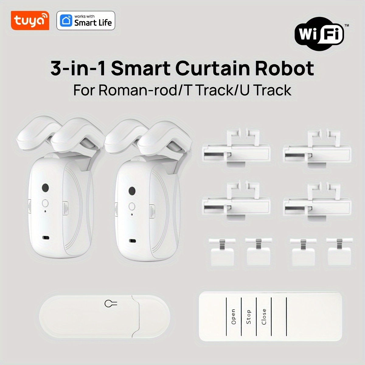1/2PCS Tuya Smart WiFi Curtain - đánh giá và giá Smart Home Gira