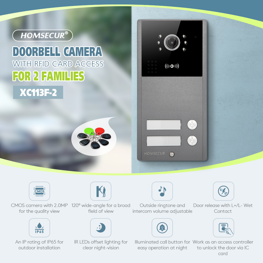 4 Wire XC113F-2 HD Outdoor Doo - đánh giá và giá Video Doorbell
