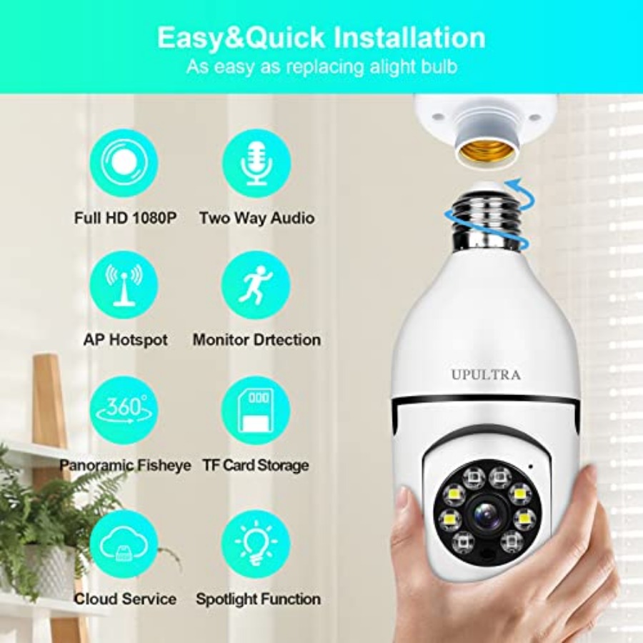 Light Bulb 1080P Security Wire - đánh giá và giá Smart Home Camera