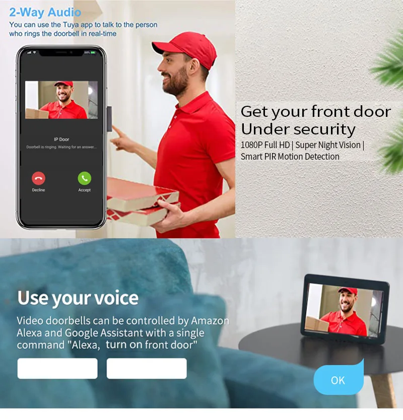 Door Intercom Doorbell, 10.1 I - đánh giá và giá Video Doorbell