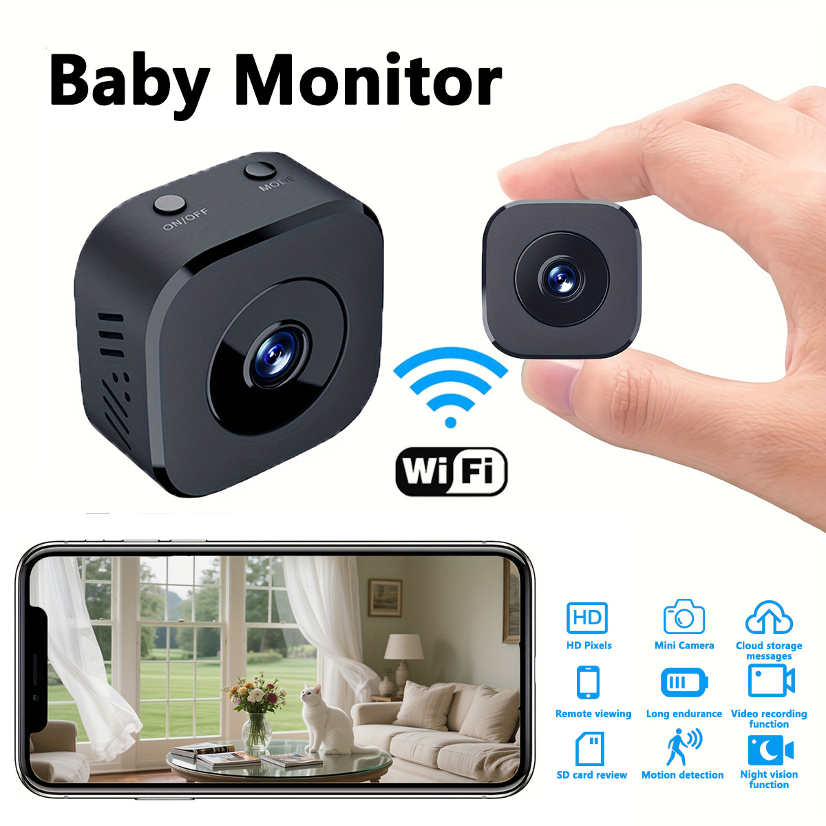 1080P HD Mini WiFi Camera Indo - đánh giá và giá Smart Home Camera