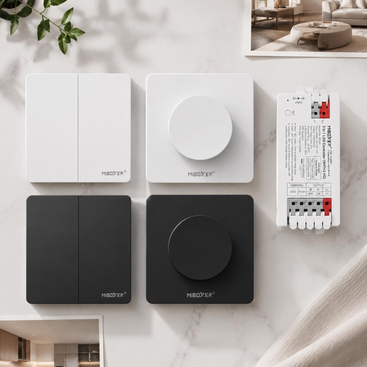 Miboxer E2-WR K1 PUSH3 PUSH3-2 - đánh giá và giá Wifi Led Dimmer