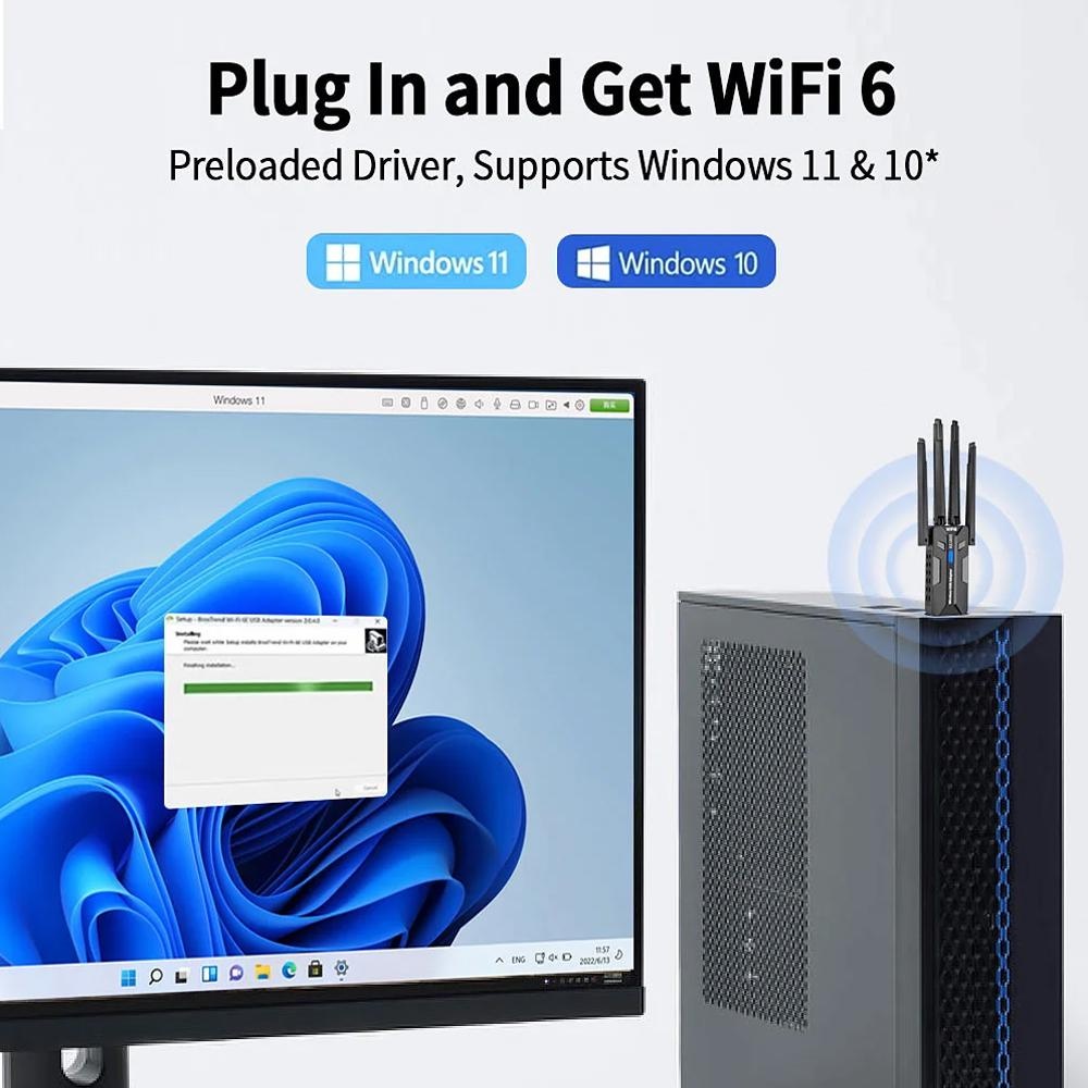WiFi 6 USB 3 0 Adapter 1800 Mb - đánh giá và giá Smart Home For Pc