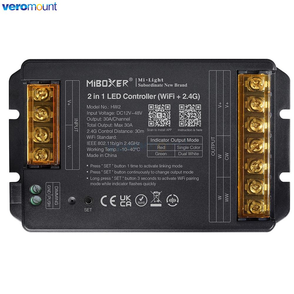 MiBoxer HW2 HR2 HZ2 2 in 1 HR5 - đánh giá và giá Wifi Led Dimmer