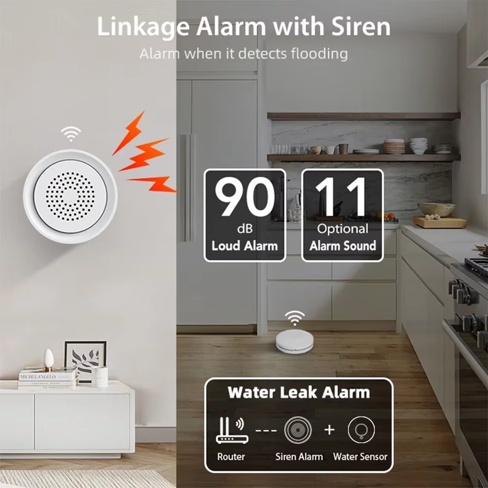 BTLIFE-Flood Detector With Sir - đánh giá và giá Smart Home Kits