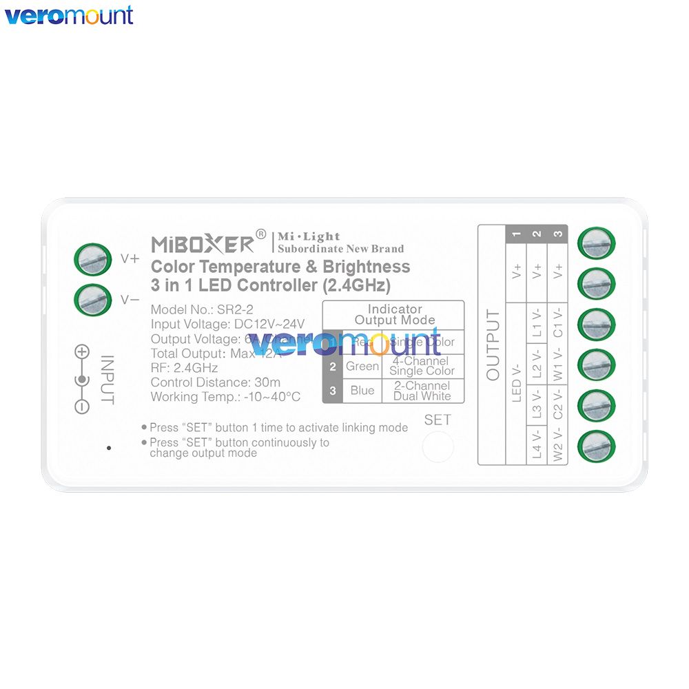 MiBoxer SR2 2.4G RF 2 in 1 SR2 - đánh giá và giá Wifi Led Dimmer