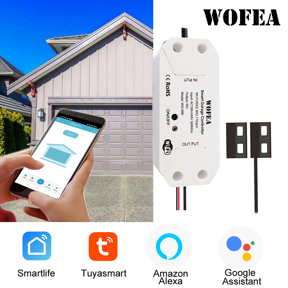 Wofea Tuya Smart WIFI 2.4G Gar - đánh giá và giá Smart Home Gira