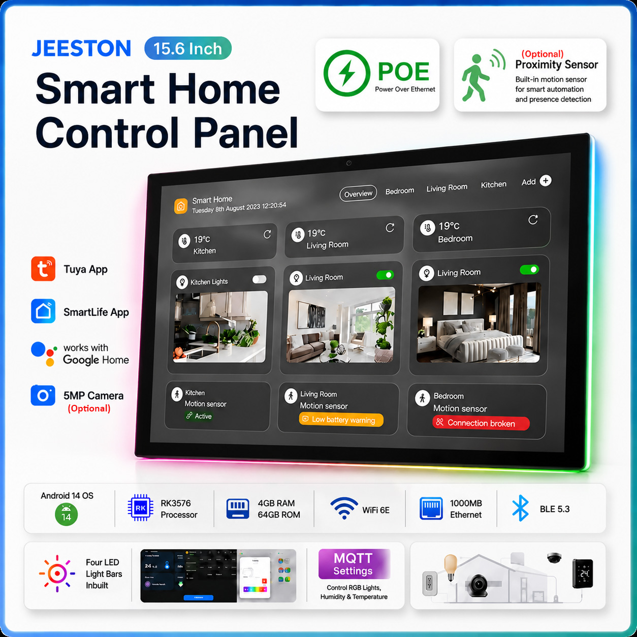 15.6 Inch InWall Smart Home Co - đánh giá và giá Wifi Led Dimmer